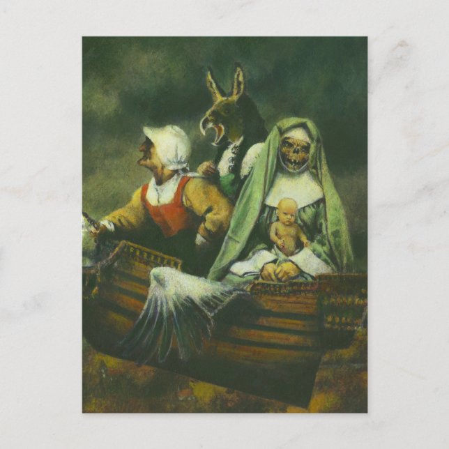 Postal de tres brujas (Anverso)