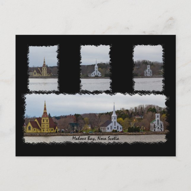 Postal de tres iglesias (Anverso)