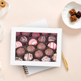 Postal de trufas de chocolate