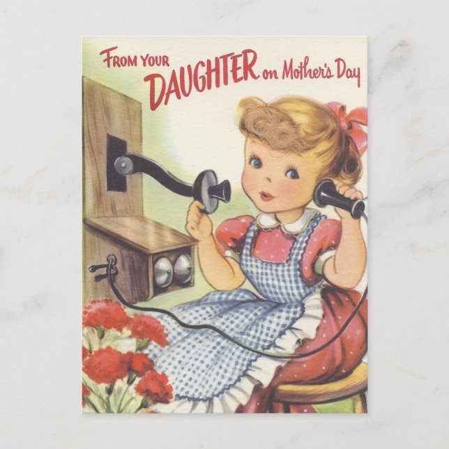 Postal De tu hija en el Día de la Madre (Anverso)