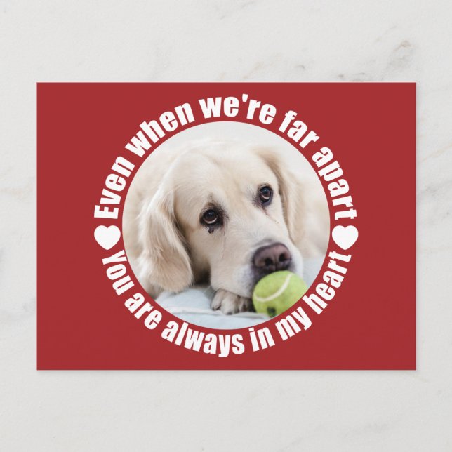 postal de tu personalizado de FOTO Far Apart Love (Anverso)