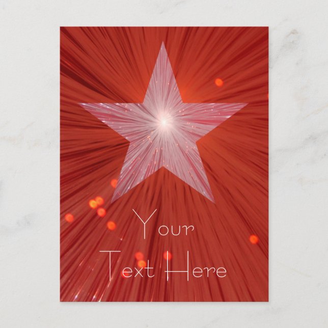 postal de 'Tu texto' de la Estrella Roja (Anverso)