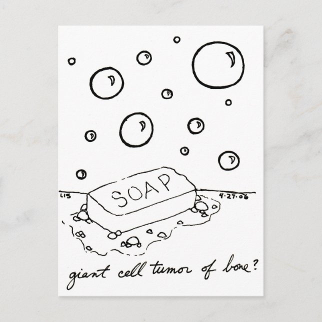 Postal de tumor celular gigante (Anverso)