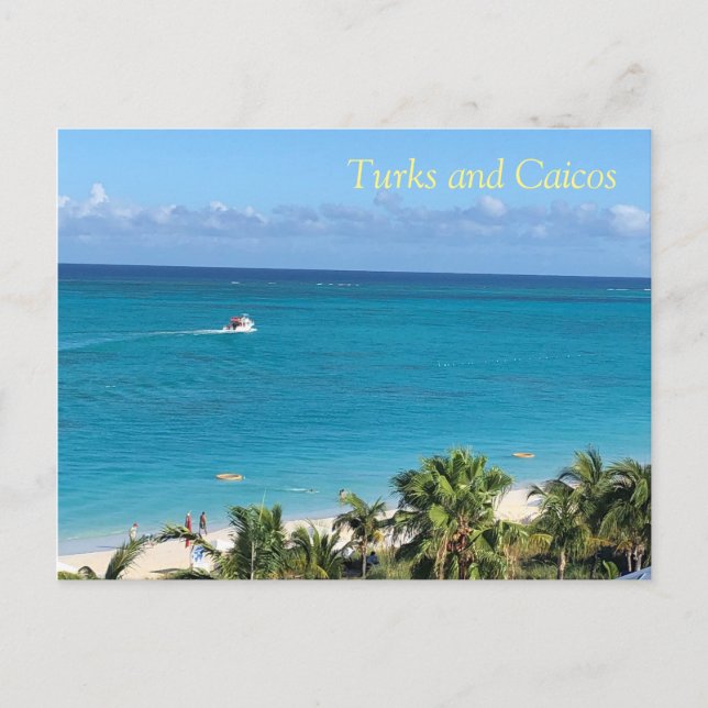 Postal de Turcas y Caicos (Anverso)