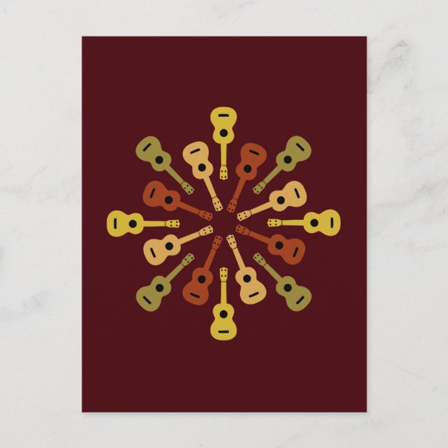 Postal de Ukulele, personalizar (Anverso)