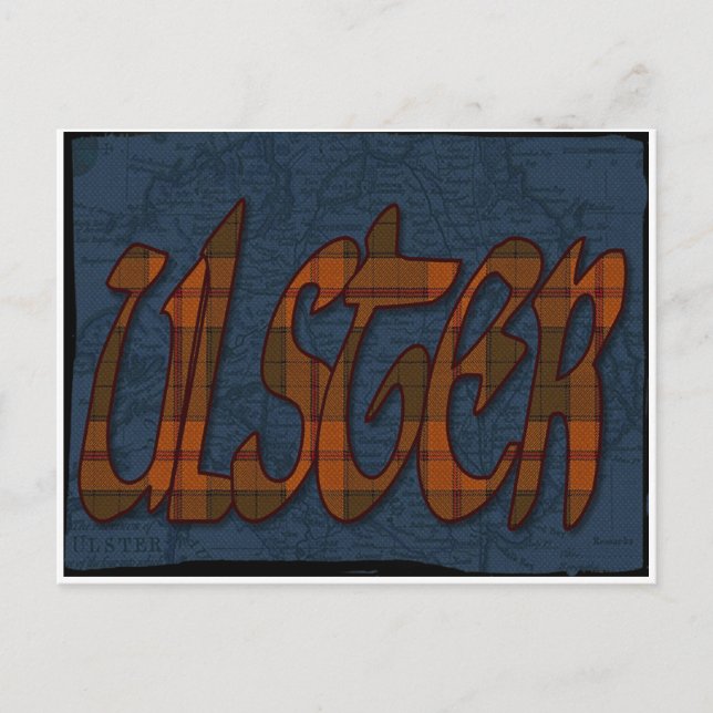 postal de Ulster Tartan (Anverso)