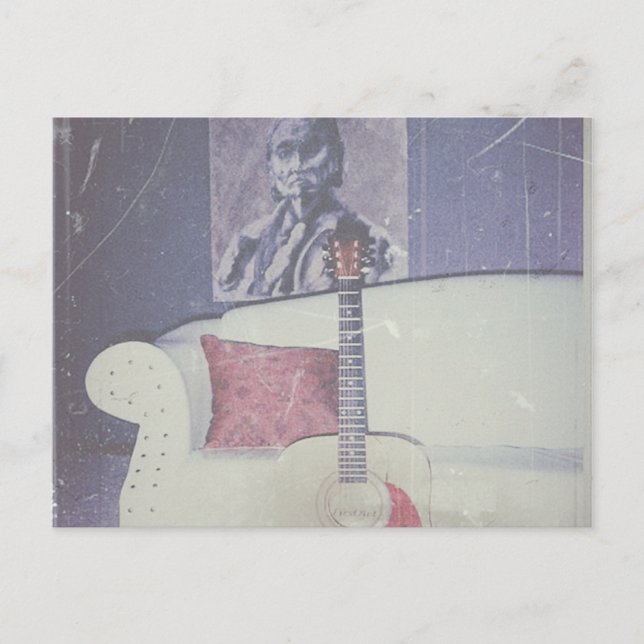 Postal de un acogedor salón (Anverso)