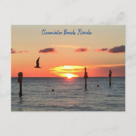 Postal de un atardecer de Clearwater Beach