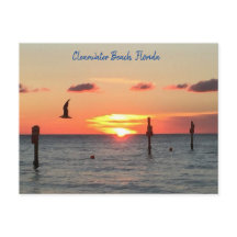 Postal de un atardecer de Clearwater Beach