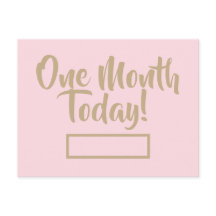 Postal de un mes hoy