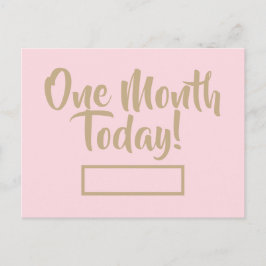 Postal de un mes hoy