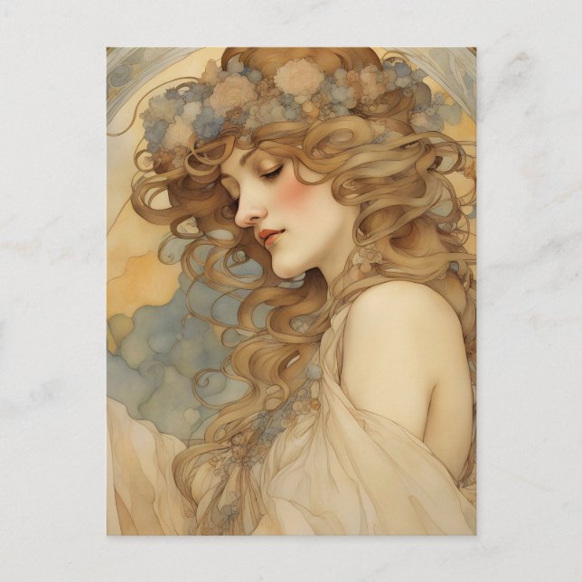 Postal de una Mujer Preciosa (Anverso)