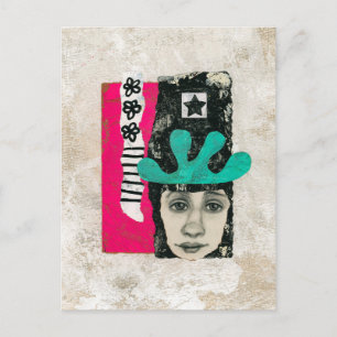 Postal De Una Vez Y Siempre Una Postcarta Lunática - Arte