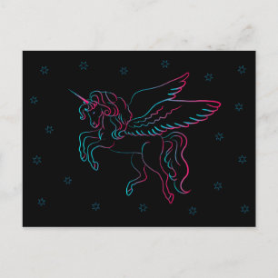 postal de unicornio