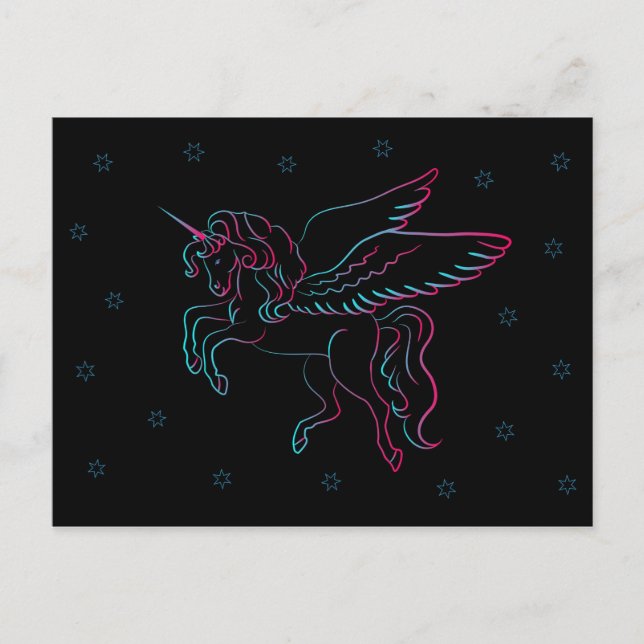 postal de unicornio (Anverso)