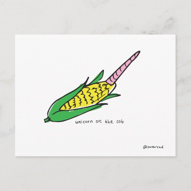 postal de unicornio (Anverso)