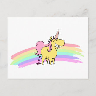 postal de unicornio