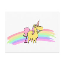postal de unicornio