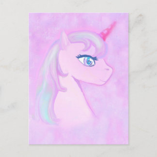 postal de unicornio lindo