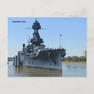 Postal de US Battleship Texas