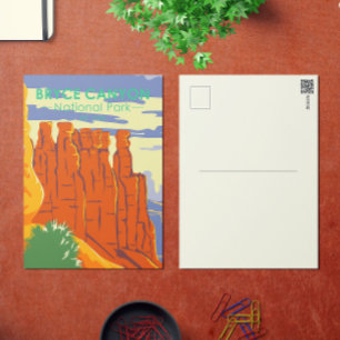 Postal de Utah Vintage en el Parque Nacional del C