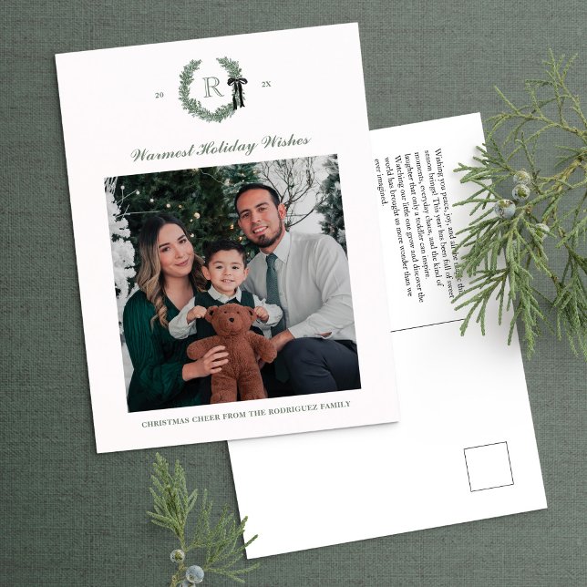 Postal de vacaciones con monograma de guerra clási (Subido por el creador)