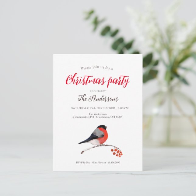 postal de vacaciones de invitación de fiesta de lo (Anverso de pie)
