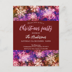 postal de vacaciones de invitación de fiesta de lo