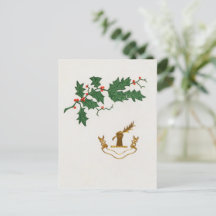 postal de vacaciones de la sucursal de los navidad