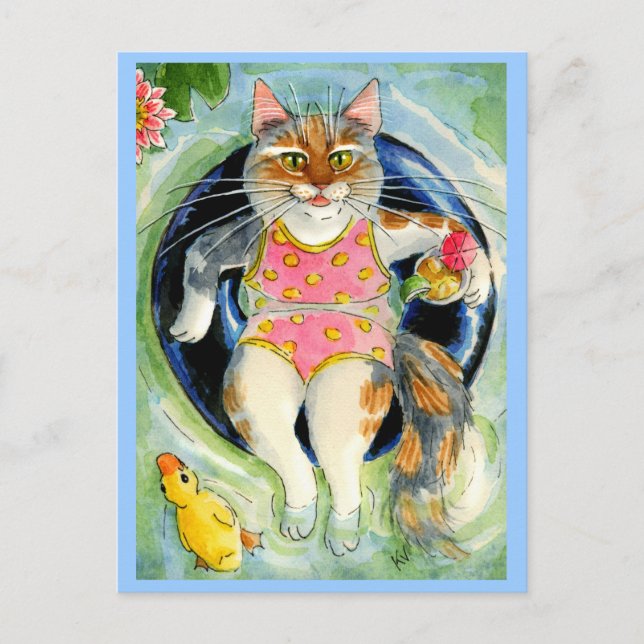 Postal de vacaciones de verano, deseando que estés (Anverso)