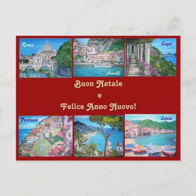 Postal de vacaciones feliz (Anverso)