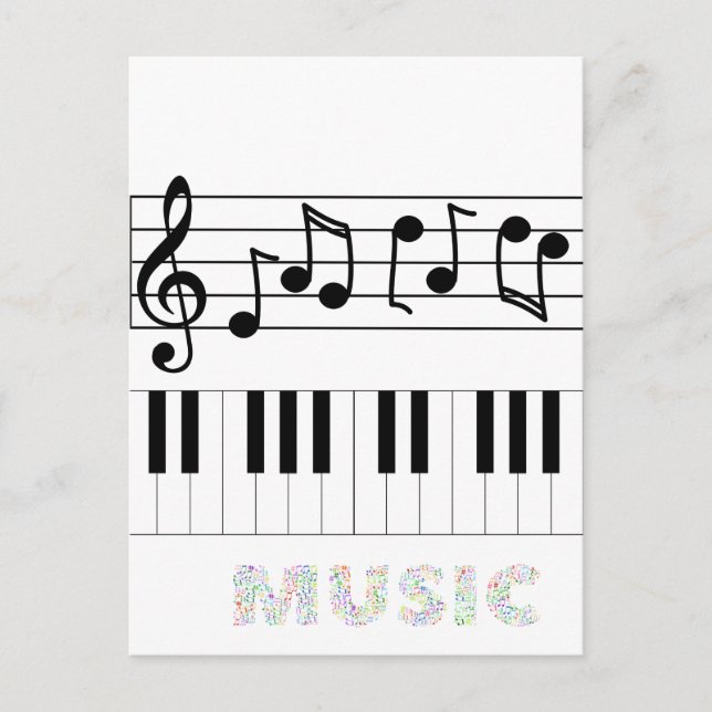 Postal de vacaciones musicales (Anverso)