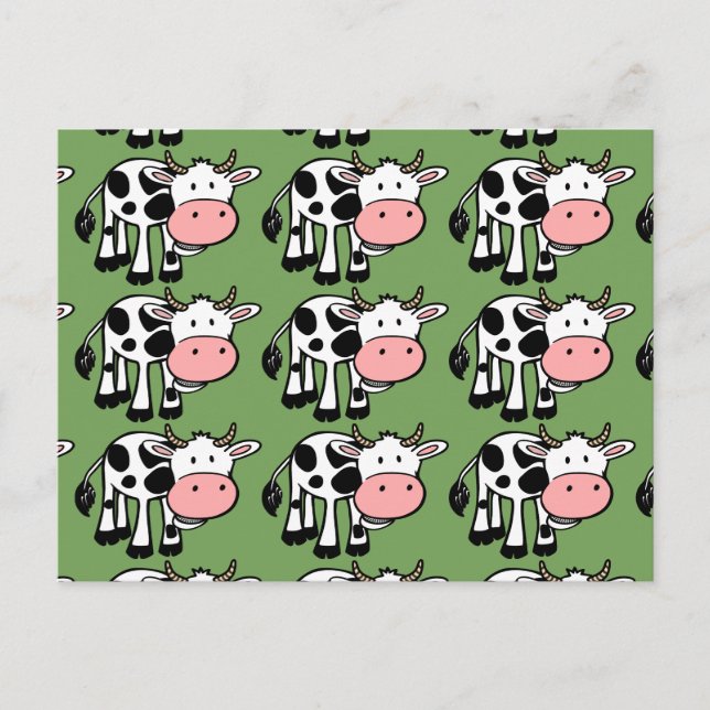 postal de vacas rurales (Anverso)