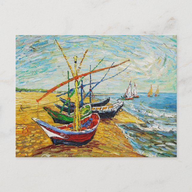 Postal de Van Gogh para barcos pesqueros (Anverso)