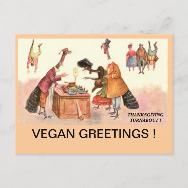 postal de VEGAN THANKSGIVING (Anverso)