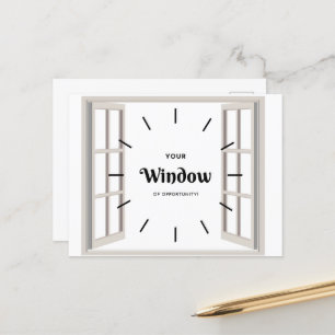 Postal de ventana de oportunidad