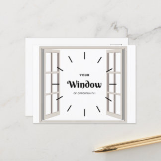 Postal de ventana de oportunidad