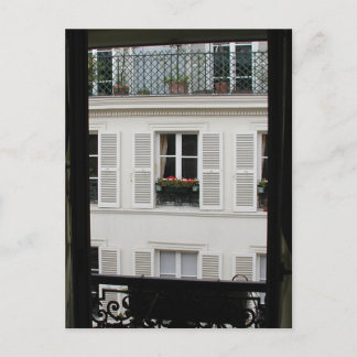 Postal de ventana parisina