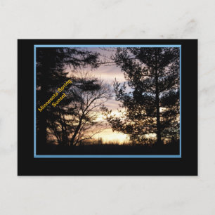 Postal de verano de la primavera de Minnesota