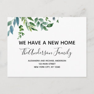 Postal de verde de primavera de Invitación móvil d