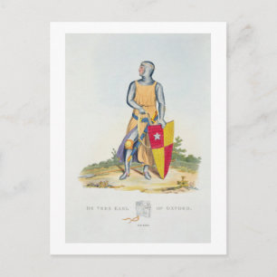 Postal De Vere, Conde de Oxford, 1280, de 'Antigua Armou'