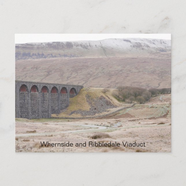 Postal de Viaducto de Whernside y Ribblehead (Anverso)