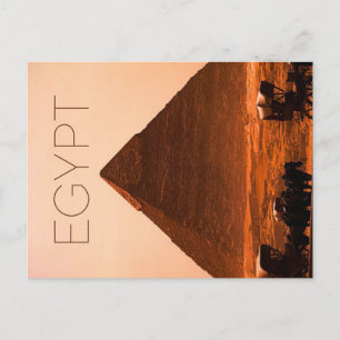 Postal de viaje a la Pirámide de Giza, Egipto