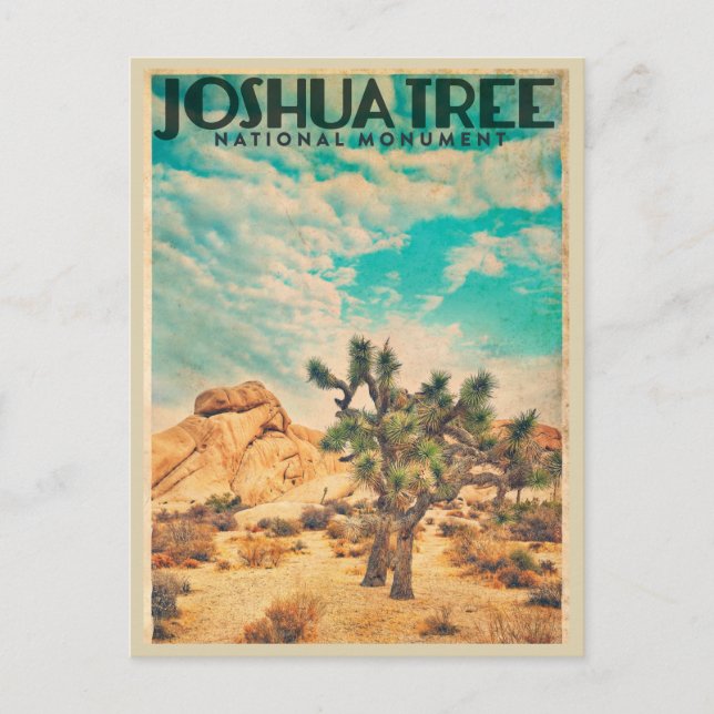 Postal de viaje de árbol de Joshua (Anverso)