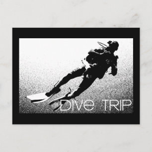 Postal de viaje de buceo