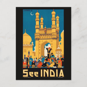 Postal de viaje de India
