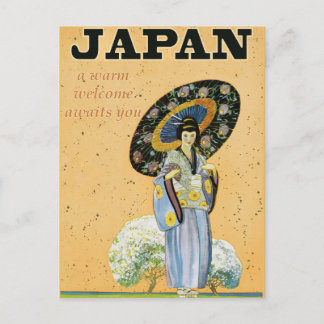 Postal de viaje de Japón