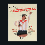 Postal de viaje de la Argentina vintage<br><div class="desc">Postal de viaje de la Argentina vintage</div>