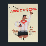 Postal de viaje de la Argentina vintage<br><div class="desc">Postal de viaje de la Argentina vintage</div>