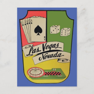 Postal de viaje de las Vegas, Nevada